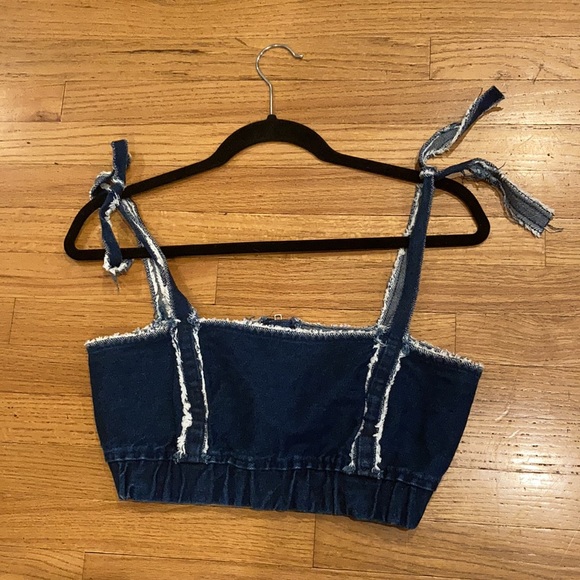 Zara TRF x IX’D Makers Denim Summer Crop Top - Picture 11 of 15